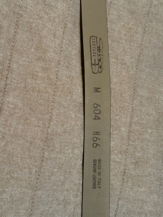 Simons Black & White Printed Leather Belt with Silver Accents Made in Italy main image 3